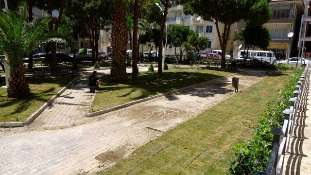 Söke’de Recep Yazıcıoğlu Parkı yeni yüzüyle göz dolduruyor