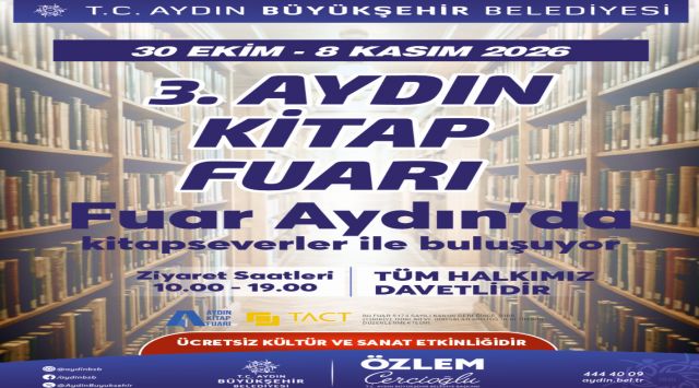 3. AYDIN KİTAP FUARI 30 EKİM’DE KAPILARINI AÇIYOR 